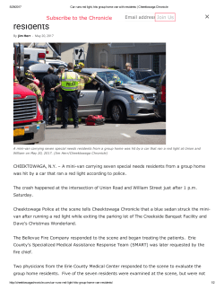 Car runs red light, hits group home van with residents