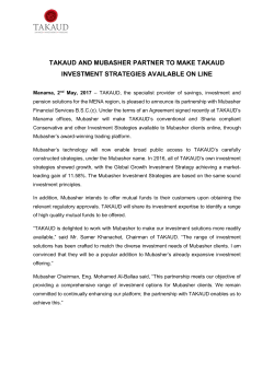 takaud and mubasher partner to make takaud investment strategies