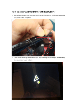 How to enter ANDROID SYSTEM RECOVERY
