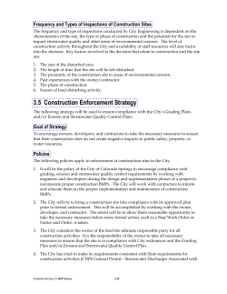 3.5 Construction Enforcement Strategy