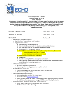 August 18, 2014 &ndash; Membership Council Minutes