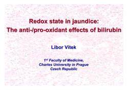 Redox state in jaundice: The anti-/pro