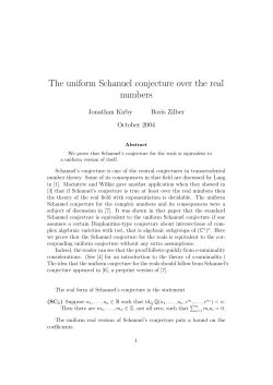 The uniform Schanuel conjecture over the real numbers