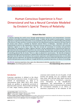 Human Conscious Experience is Four