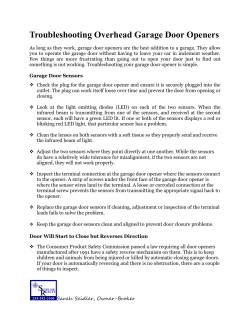 Troubleshooting Overhead Garage Door Openers