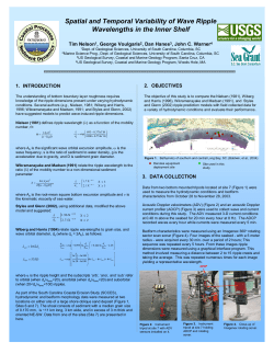 Spatial and Temporal Variability of Wave Ripple Wavelengths in the