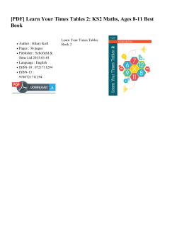 Learn Your Times Tables 2: KS2 Maths, Ages 8