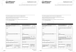 Form P91(T) - Employment record