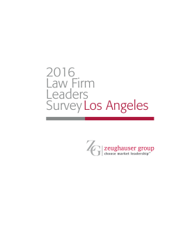 2016 Law Firm Leaders SurveyLos Angeles