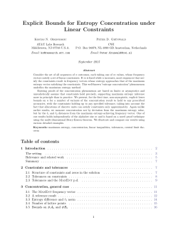 Explicit Bounds for Entropy Concentration under Linear