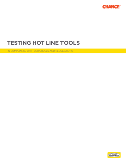 Chance&reg; Testing Hot Line Tools