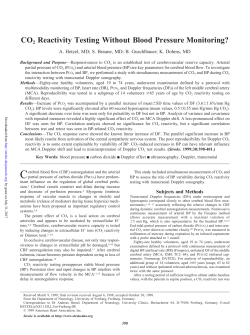 CO2 Reactivity Testing Without Blood Pressure