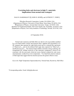 Coexisting Holes and Electrons in High-TC Materials