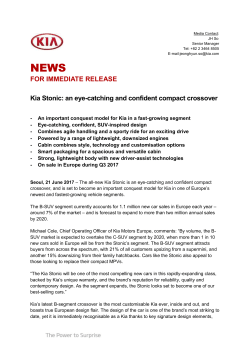 Kia Stonic: an eye-catching and confident