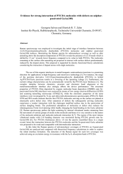 Evidence for strong interaction of PTCDA molecules