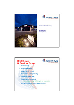 Richard Irvin Sustainable Energy