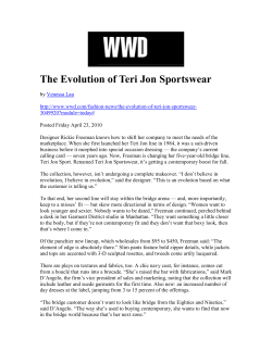 The Evolution of Teri Jon Sportswear