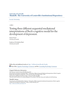 Testing three different sequential mediational interpretations of