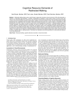 Cognitive Resource Demands of Redirected Walking