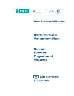 National Summary Programme of Measures