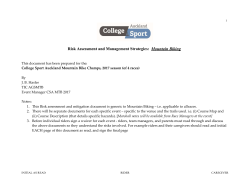 Risk Assessment and Management Strategies: Mountain Biking
