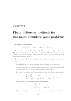 Chapter 3 Finite difference methods for two
