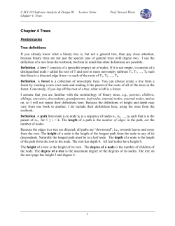 Chapter 4: Trees