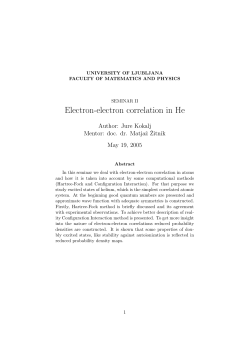 Electron-electron correlation in He