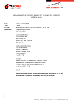 13 June 2017 - Moolarben Coal