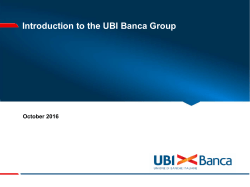 Supportare la nuova UBI nella creazione di un leader nazionale nel