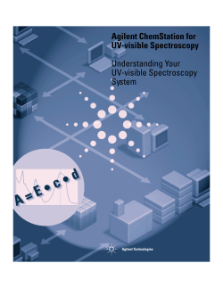 Agilent ChemStation for UV-visible Spectroscopy