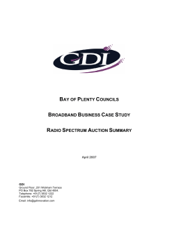 bay of plenty councils broadband business case study radio