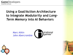 Using a Goal/Action Architecture to Integrate Modularity and Long