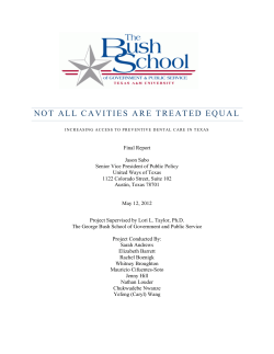 NOT ALL CAVITIES ARE TREATED EQUAL