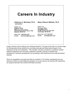 Career choices involve making very individual decisions - ISAC-NET