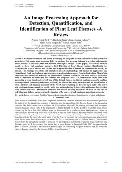 An Image Processing Approach for Detection, Quantification, and