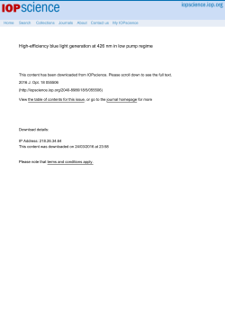 High-efficiency blue light generation at 426 nm in low pump regime