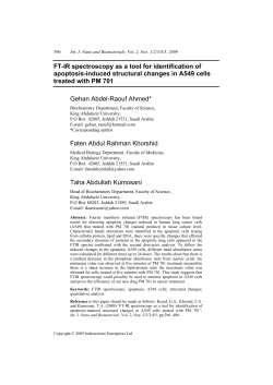 FT-IR spectroscopy as a tool for identification of apoptosis