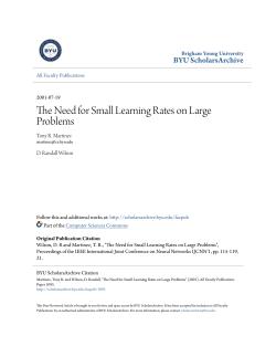 The Need for Small Learning Rates on Large Problems