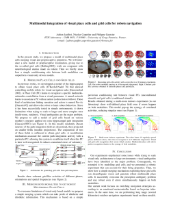 Multimodal integration of visual place cells and grid - Etis