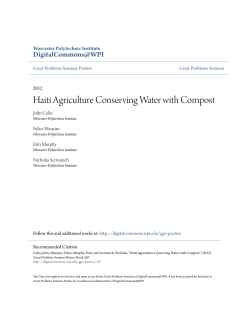 Haiti Agriculture Conserving Water with Compost