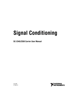 SC-2345/2350 Carrier User Manual and Specifications