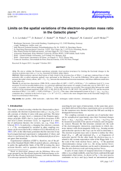 Limits on the spatial variations of the electron-to