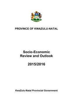 Socio-Economic Review and Outlook