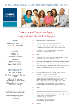 Diversity and Cognitive Aging