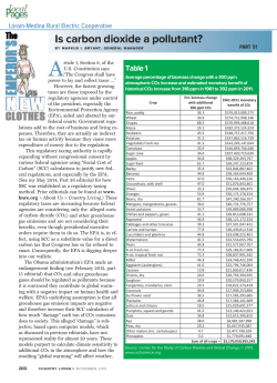 Is carbon dioxide a pollutant? - Lorain