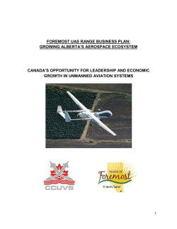 Foremost UAS Range Business Plan 3 FINAL