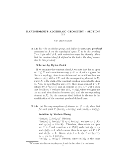 HARTSHORNE`S ALGEBRAIC GEOMETRY