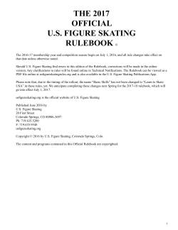 THE 2017 OFFICIAL U.S. FIGURE SKATING RULEBOOK ©