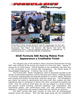 SIUE Formula SAE Racing Makes First Appearance a Creditable